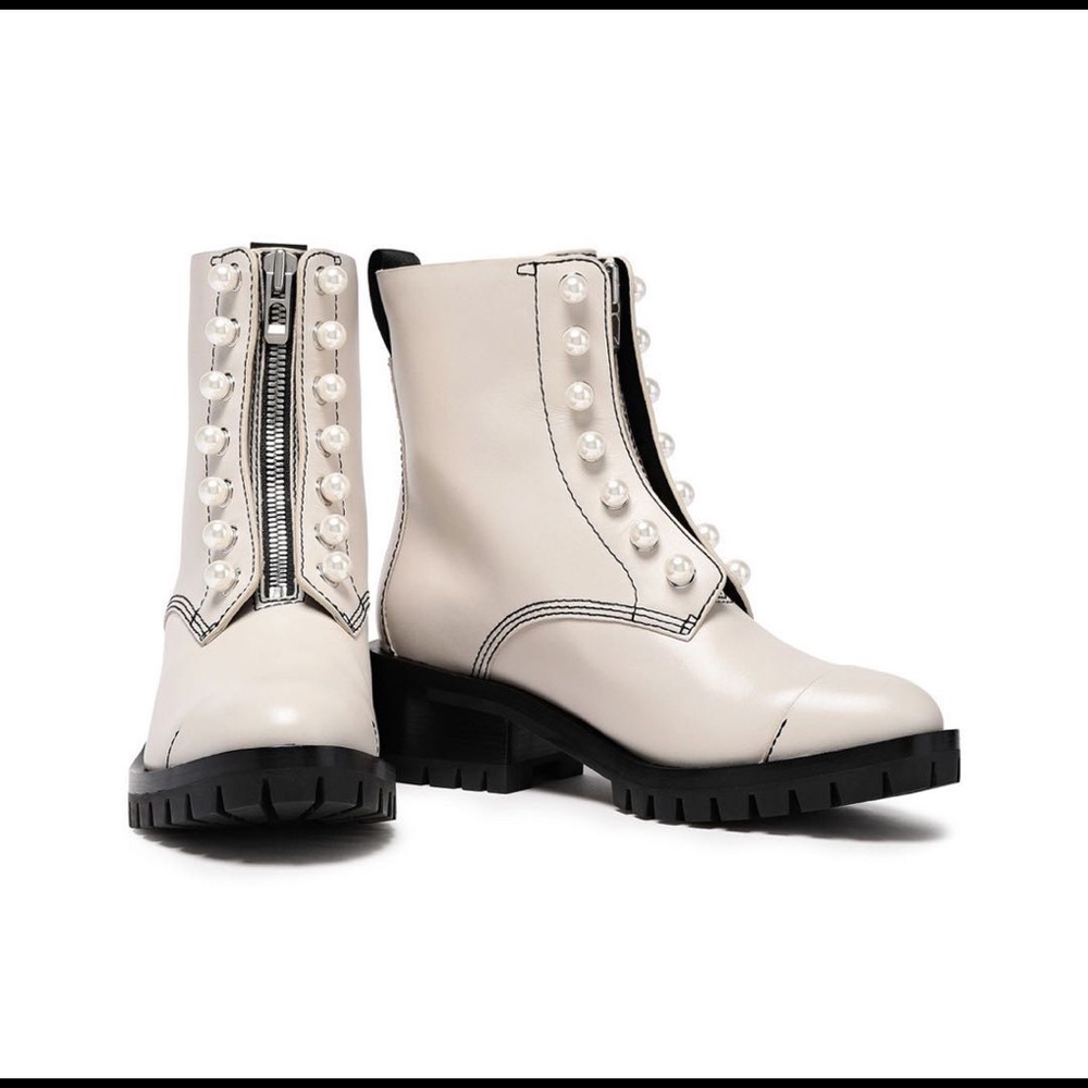 NWT 3.1 PHILLIP LIM Hayett Leather Ankle Boots 38